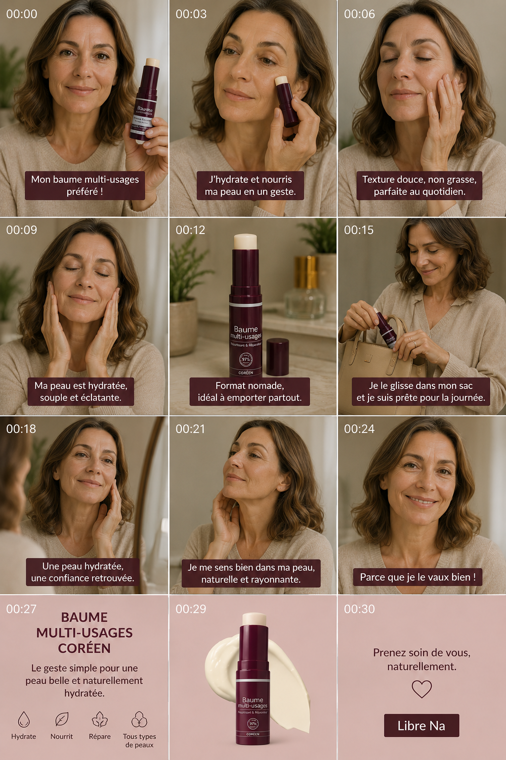 Baume Calcium, Collagène Anti-âge
