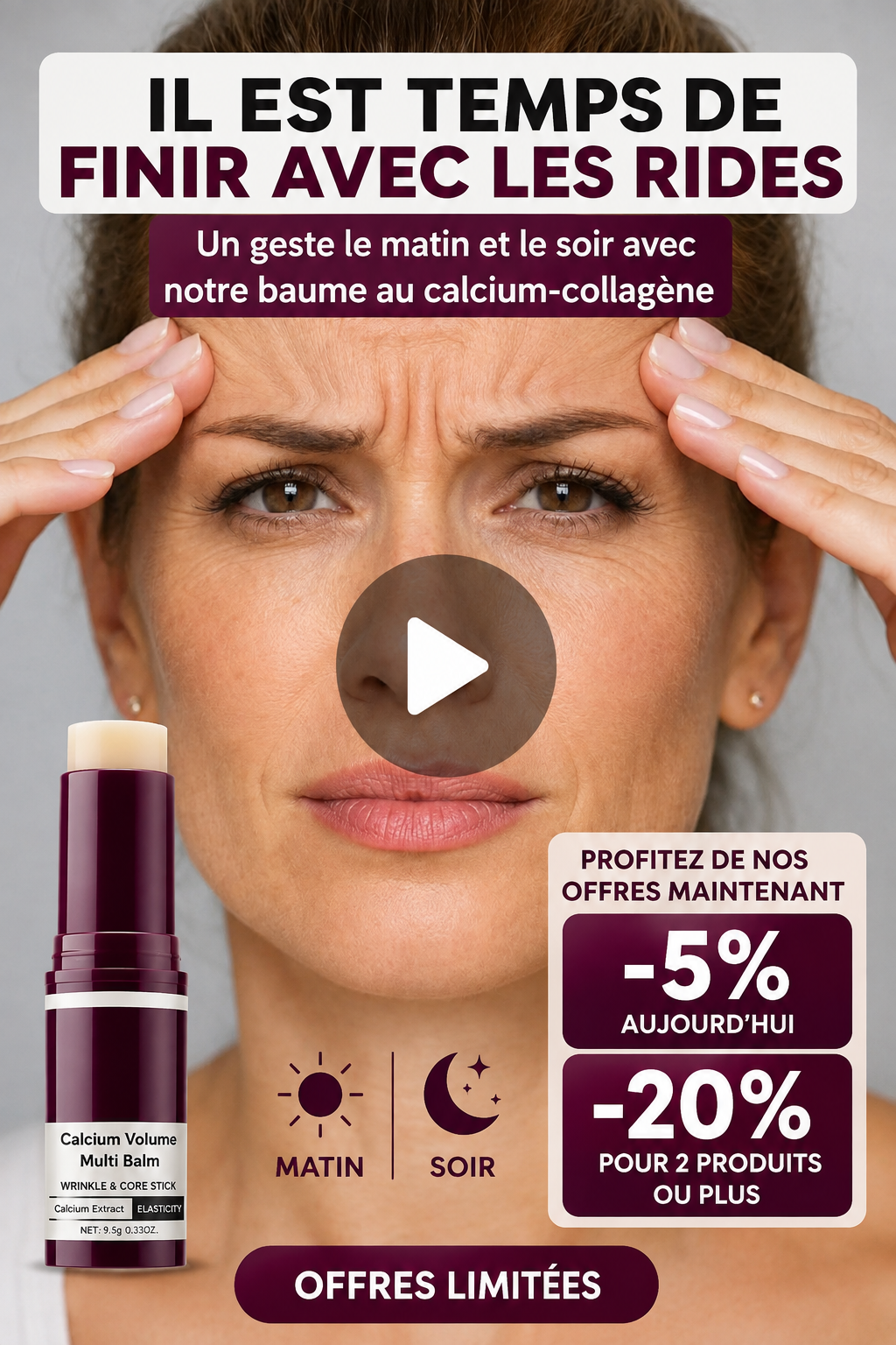 Baume Calcium, Collagène Anti-âge